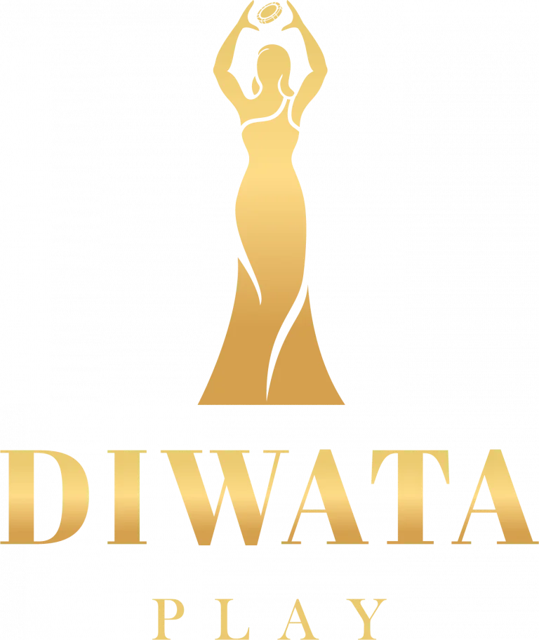 Diwata Play logo, featuring a gold trophy-like emblem with the brand name below in gold letters.